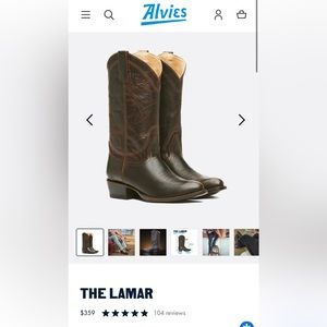 Alvie’s Men’s Lamar Boot Size 11D